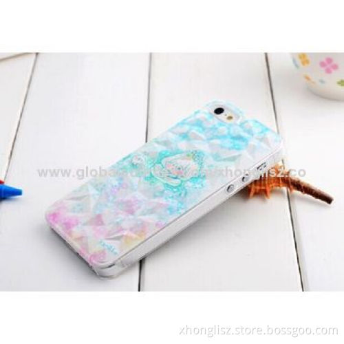 Cute Colorful 3D Diamond Plating Imported PC Cases for iPhone Series, Free Samples Will be Offered